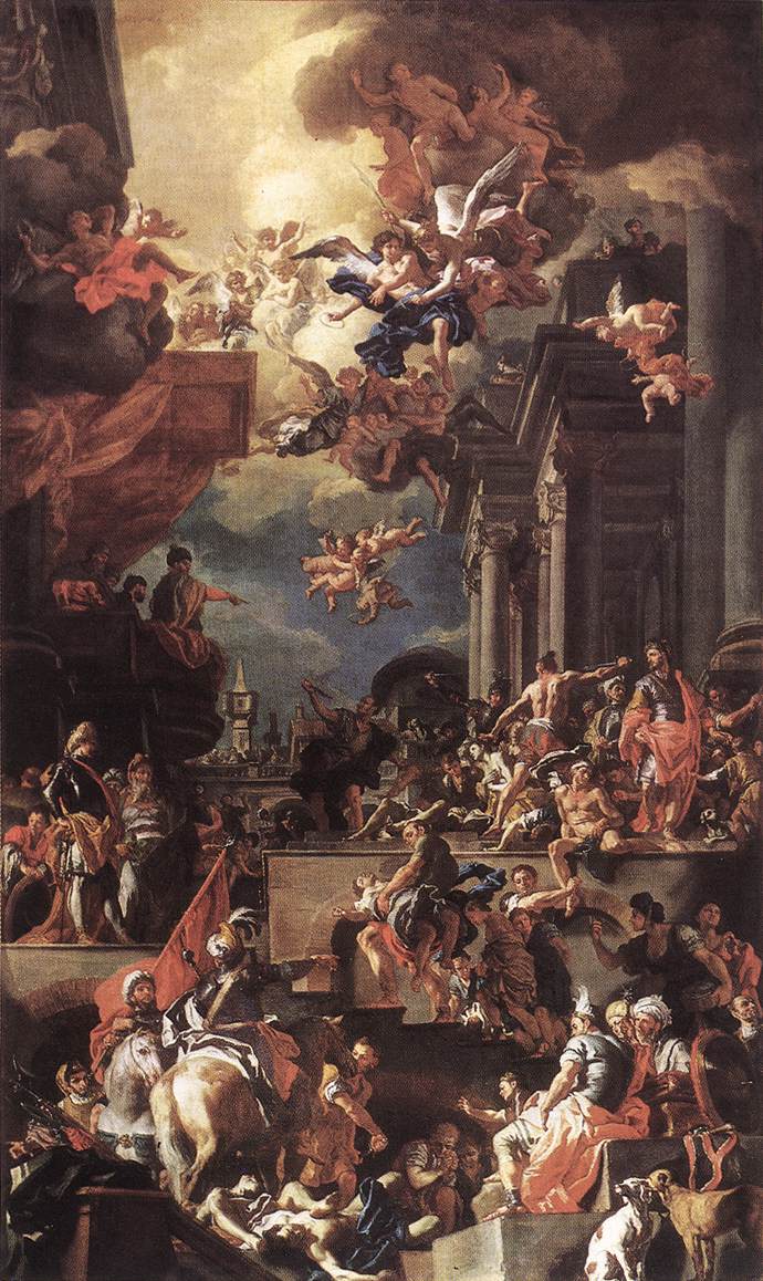 Francesco Solimena The Massacre of the Giustiniani at Chios